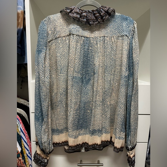 Ulla Johnson Phipps Blouse in Moonstone size 14 NWT - Picture 6 of 7